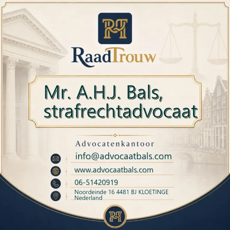 Mr. A.H.J. Bals, strafrechtadvocaat