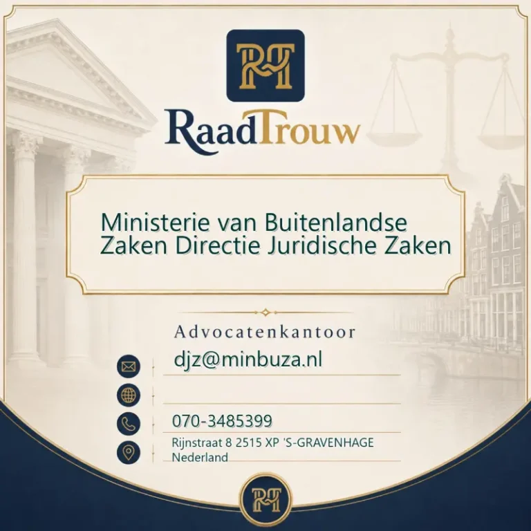 Ministerie van Buitenlandse Zaken Directie Juridische Zaken